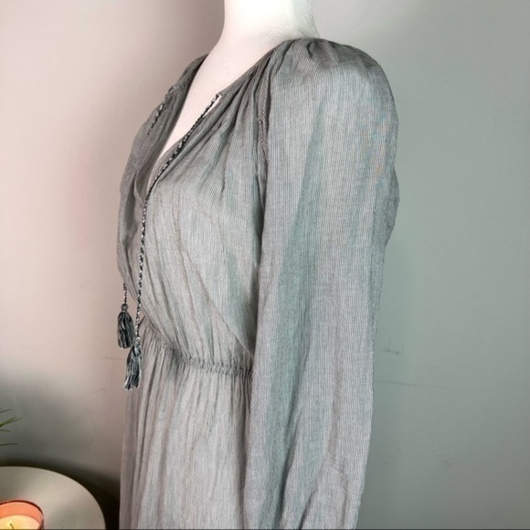 Ulla Johnson Womens Grey Poplin Midi Flare Dress size medium - Picture 8 of 13